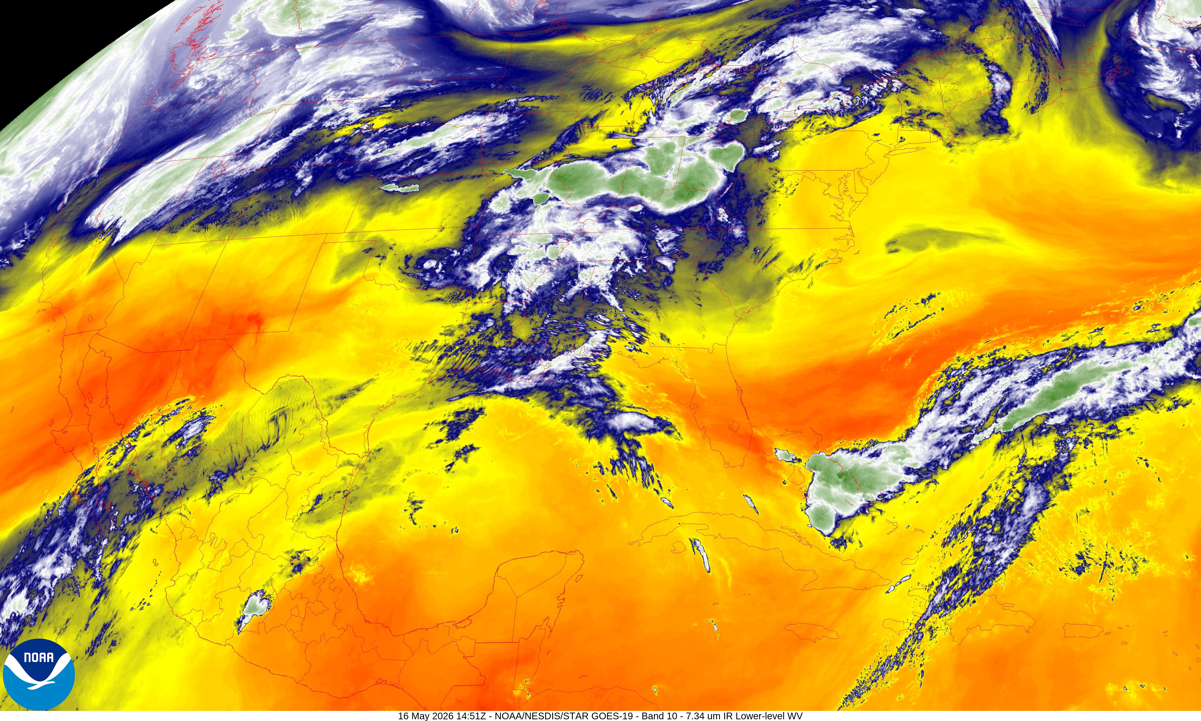 GOES-16 CONUS band 10